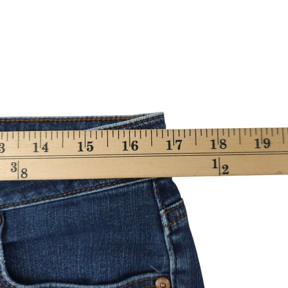 Loft Curvy Skinny Jeans Womens Size 30/10 Medium Wash Mid Rise Denim - Picture 13 of 15